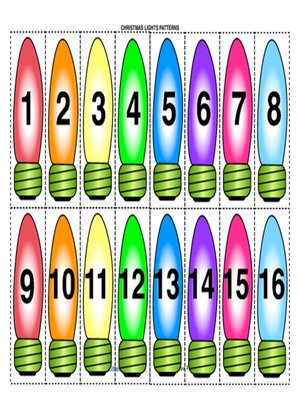 cover image of Little Learning Labs--Christmas Lights Sorting Activity--numbers 123s